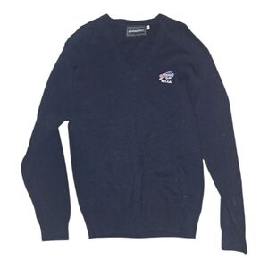 Vintage Navy Buffalo Bills V-Neck Sweater Size M